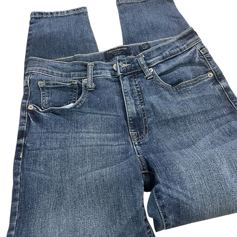 Lucky Brand Indigo Denim Pants 6/28 ankle high rise skinny Bridgette